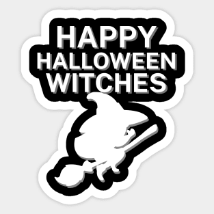 Happy halloween witches Sticker